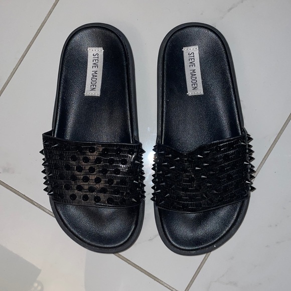 Steve Madden Platform Slides - Picture 1 of 2